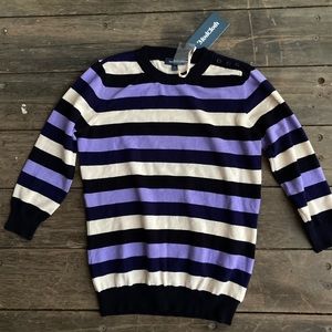 ModCloth crew neck stripe sweater Size M NWT
